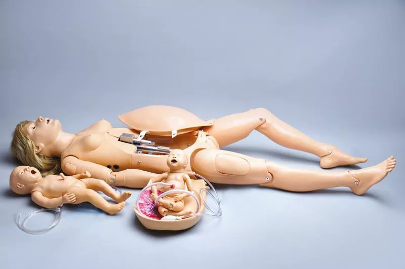 Noelle Maternal and Neonatal Birthing Simulator with PEDI Blue Neonate