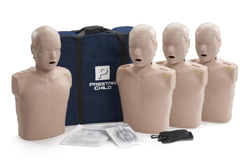 Prestan CPR manikin child with monitor, 4-pack
