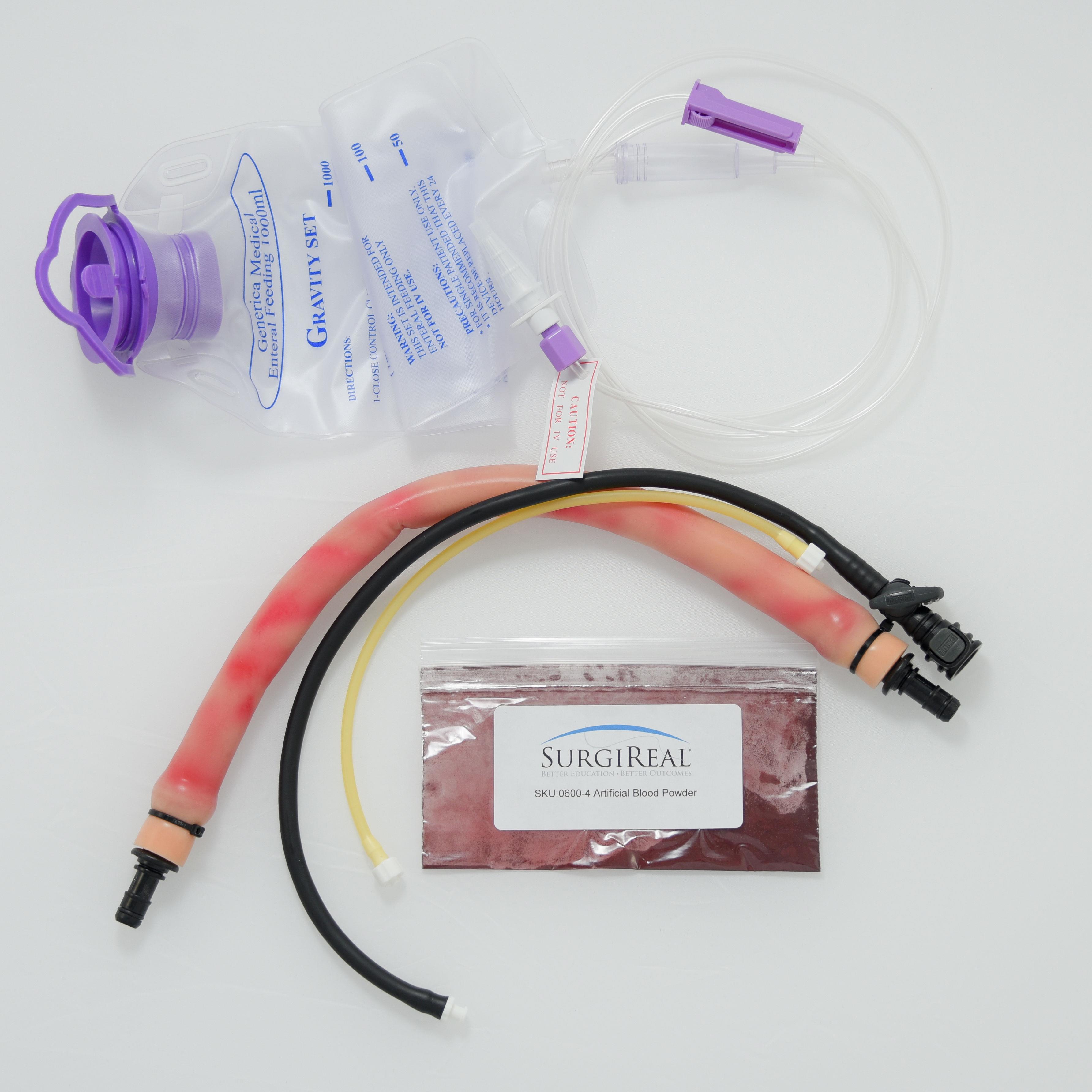 Replacement Bundle (Vessels, Blood, IV Bag ) Equine Simulator 1.0