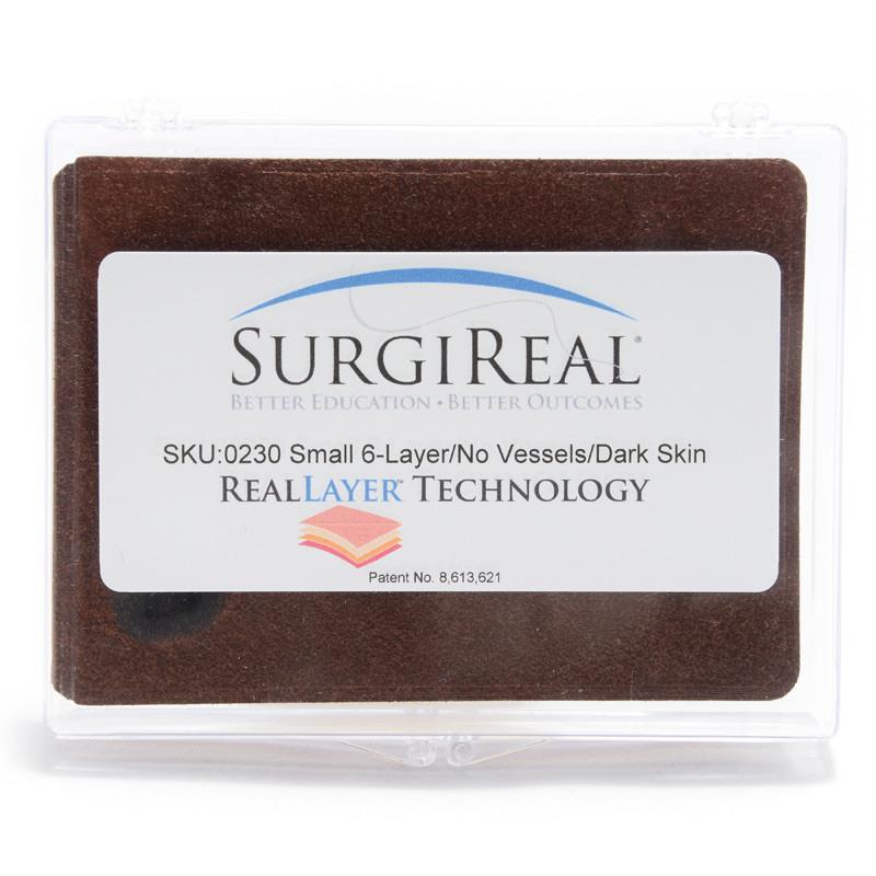 6-layer Subcuticular Simulated Tissue Dark Skin