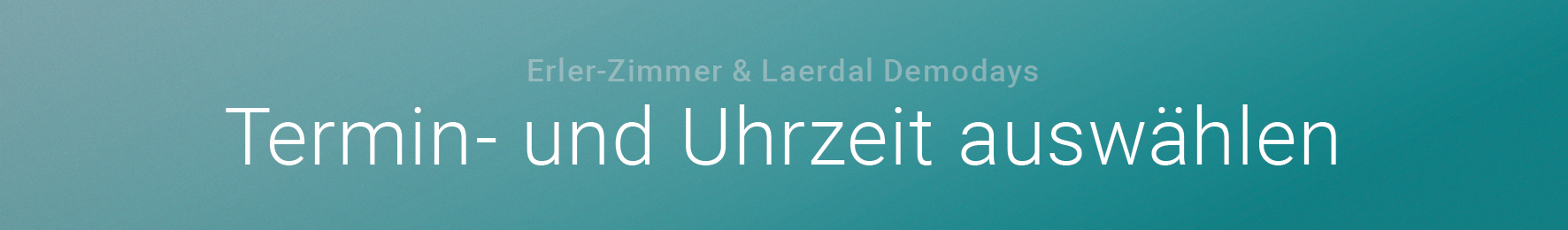 Termin- und Uhrzeit auswählen