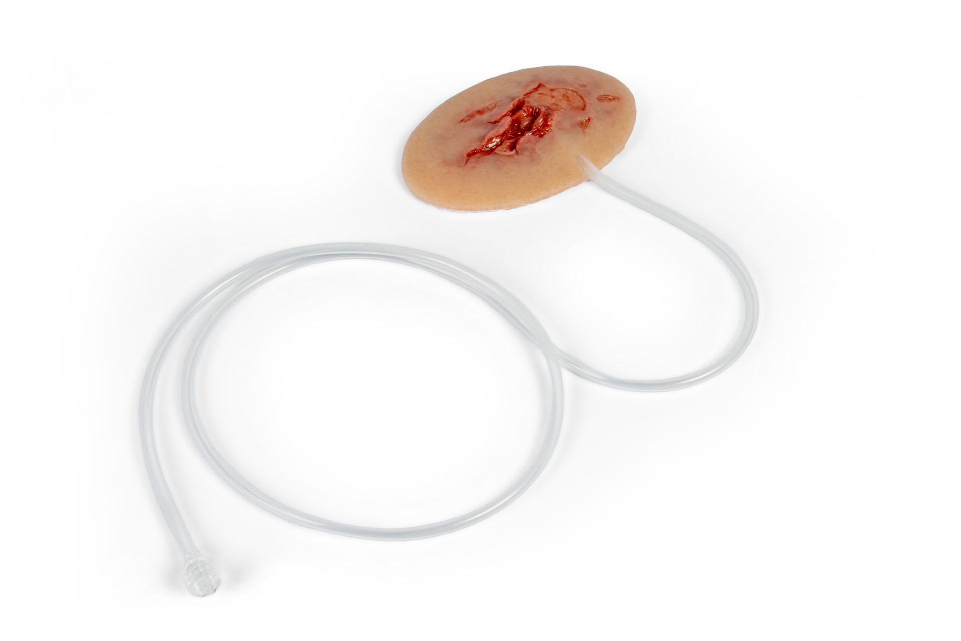 Wound moulage axillary injury with bleeding function