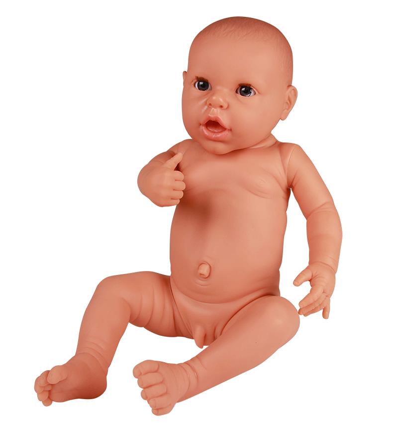 Neonate doll for nappy practice, male
