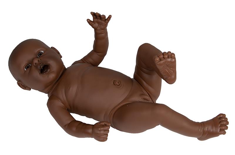 Eltern-Übungsbaby, männlich, dunkle Hautfarbe, 2,4 kg