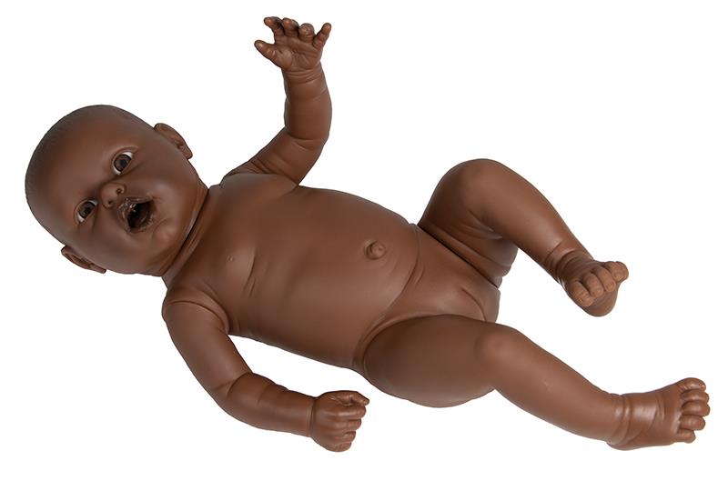 Eltern-Übungsbaby, weiblich, dunkle Hautfarbe, 2,4 kg