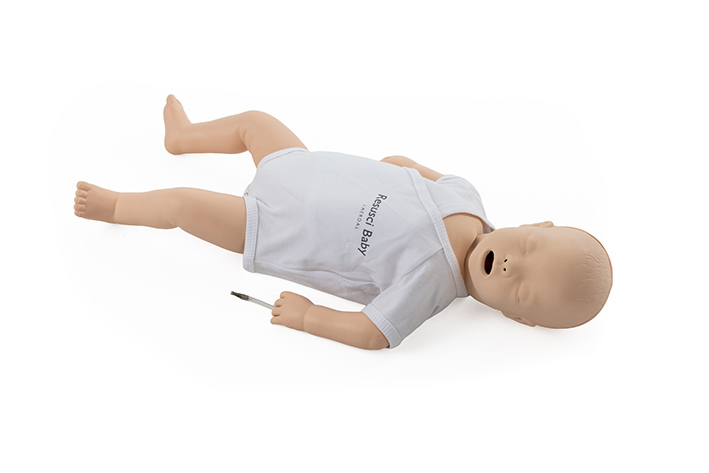 Resusci Baby QCPR, App compatible, airway head, light skin tone