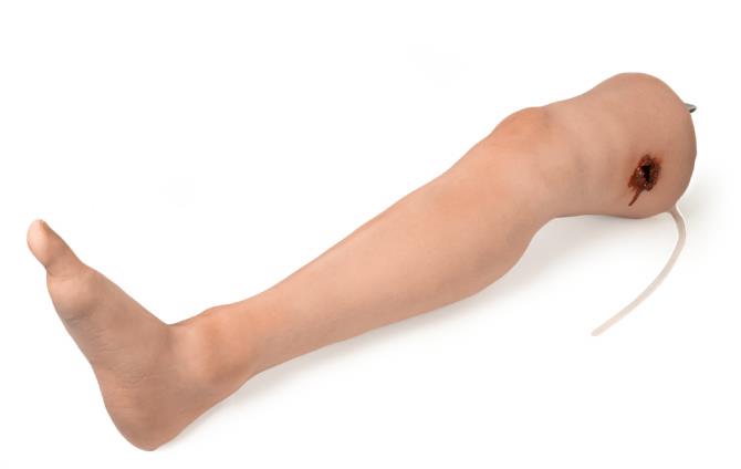 Bein mit Schußwunde für ADAM-X Serie Simulatoren