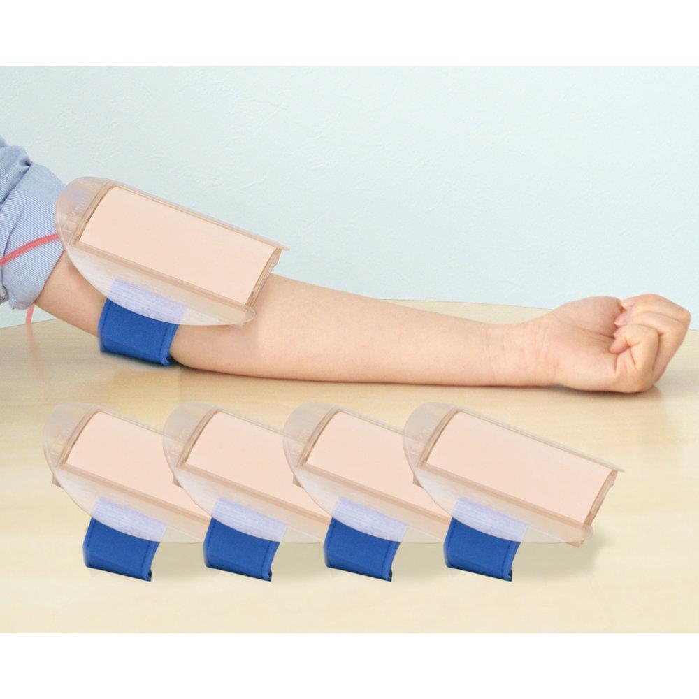 Strap-on venous puncture simulator, set of 5