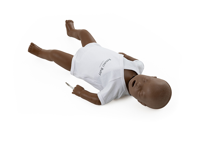Resusci Baby QCPR, App compatible, airway head, dark skin tone