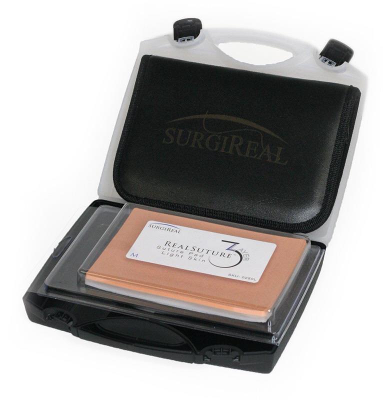 Suture Training Kit with Medium 3-layer RealSuture Suture Pad Light Skin