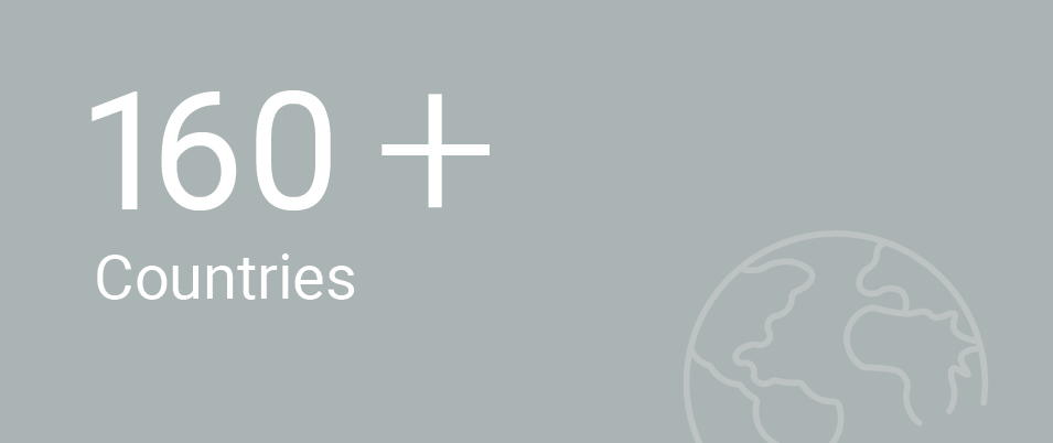 160+ countries