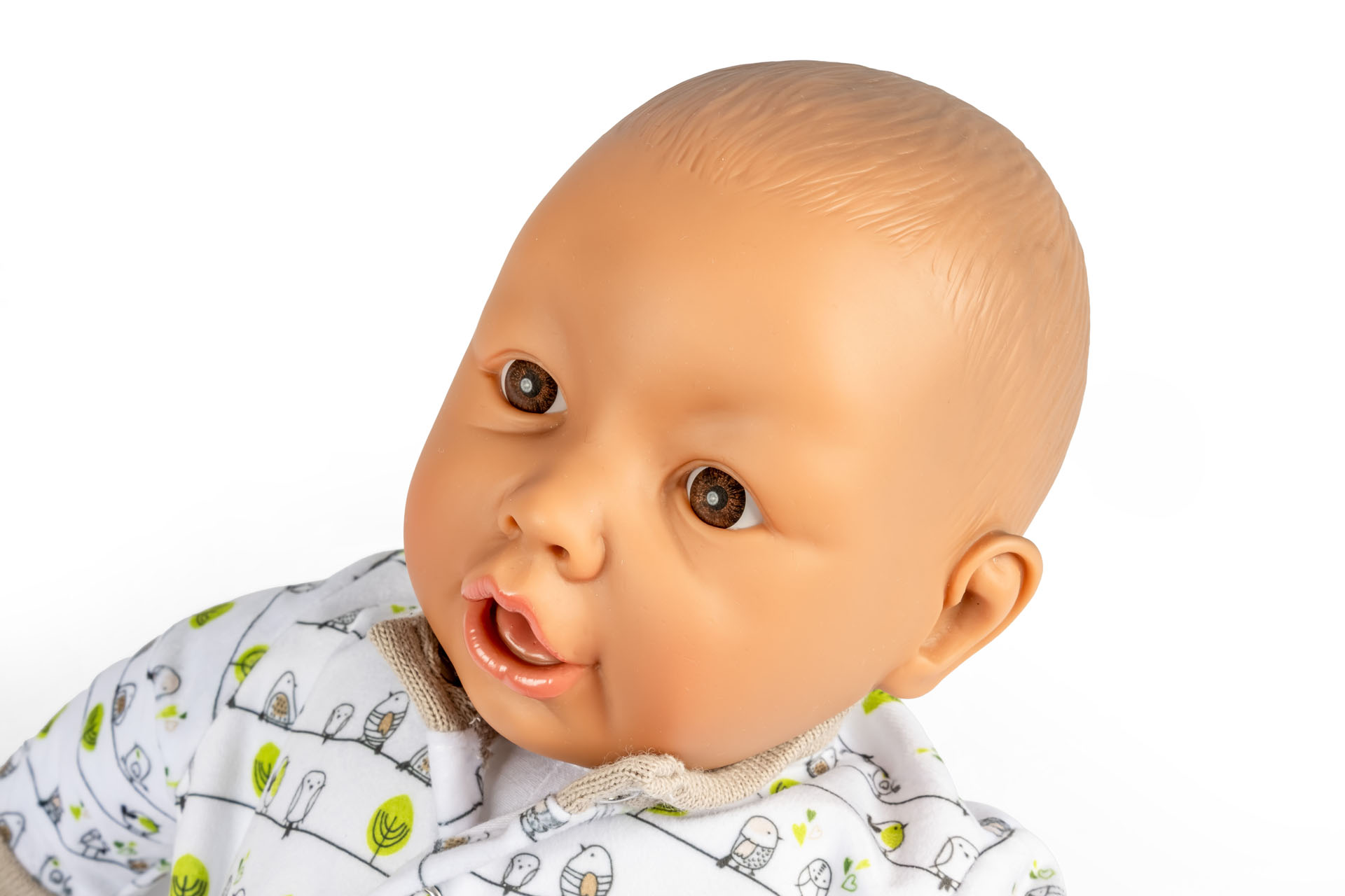 Baby doll for physiotherapy head